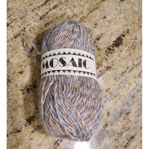 Berroco Mosaic Yarn - 1 Skein Purple Gray Beige. Mohair Wool Acrylic. Belgium